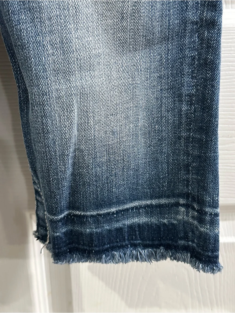 Miss Me Distressed Dark Blue Denim Bermuda Shorts